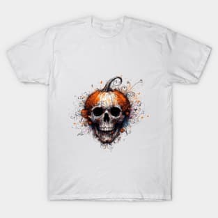 Ghosts of Halloween Canvas T-Shirt